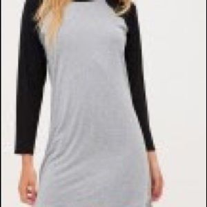 Grey Contrast Long Sleeve T Shirt
